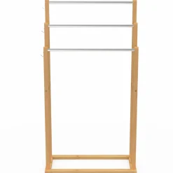 IDMarket Porte serviettes en bambou 3 niveaux* Collection Bambou|Accessoires Salle De Bain
