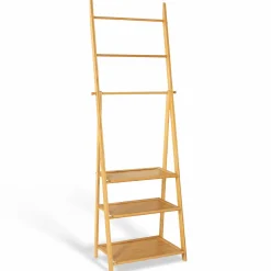 IDMarket Porte serviettes en bambou pour salle de bain* Collection Agencement Magasin|Collection Bambou