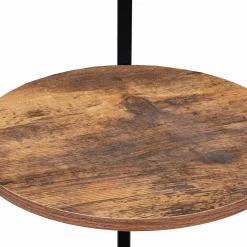 IDMarket Porte-manteau industriel sur pied avec étagères* Collection Agencement Magasin|Collection Industrielle