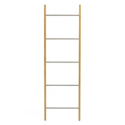 IDMarket Porte-serviettes échelle 5 niveaux en bambou* Collection Bambou|Accessoires Salle De Bain