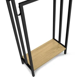 IDMarket Porte-serviettes design industriel avec une étagère* Accessoires Salle De Bain|Collection Industrielle