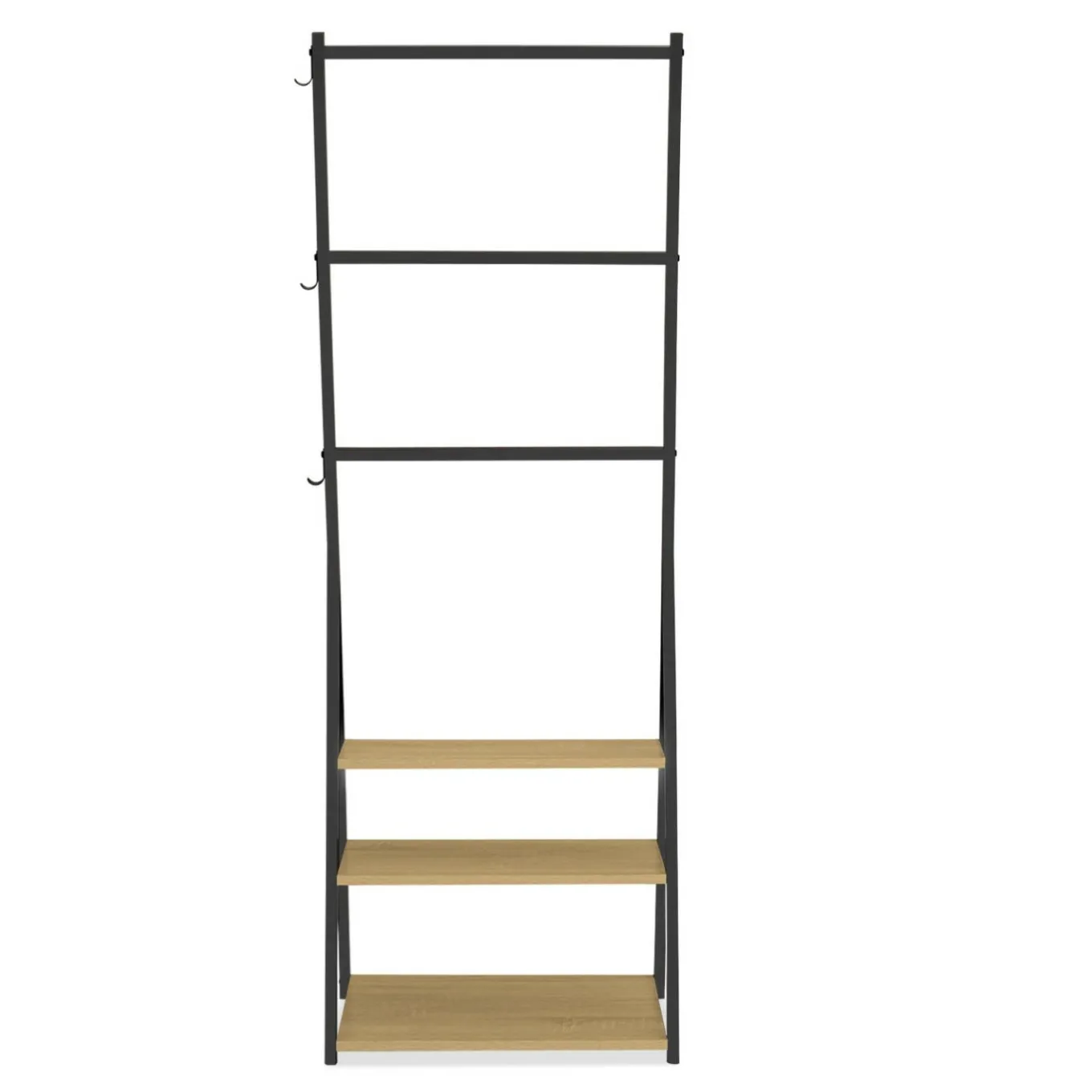 IDMarket Porte-serviettes industriel 3 niveaux* Accessoires Salle De Bain|Collection Industrielle