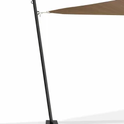 IDMarket Poteau pour toile ombrage en acier noir 220 cm* Voiles D'Ombrage