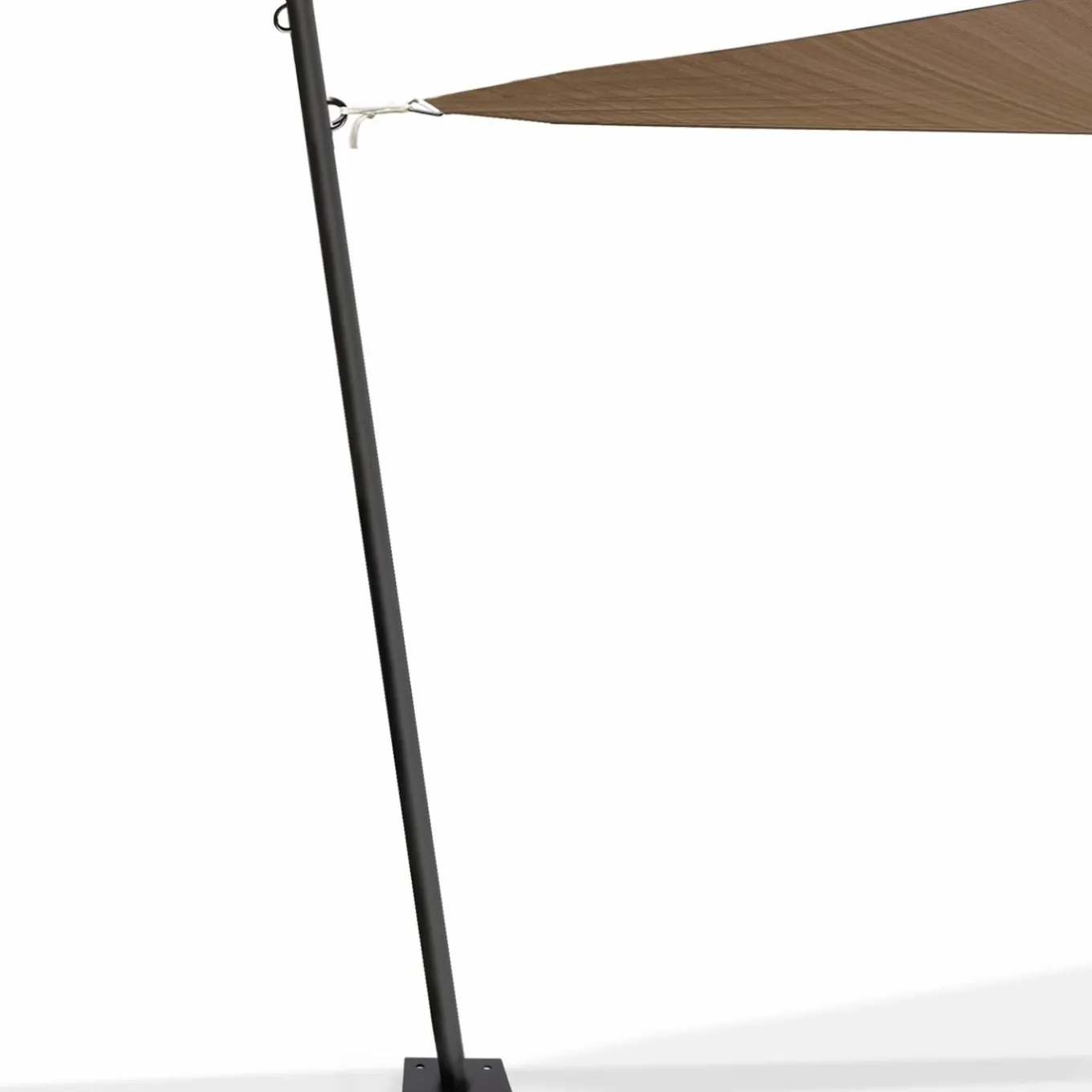 IDMarket Poteau pour toile ombrage en acier noir 220 cm* Voiles D'Ombrage