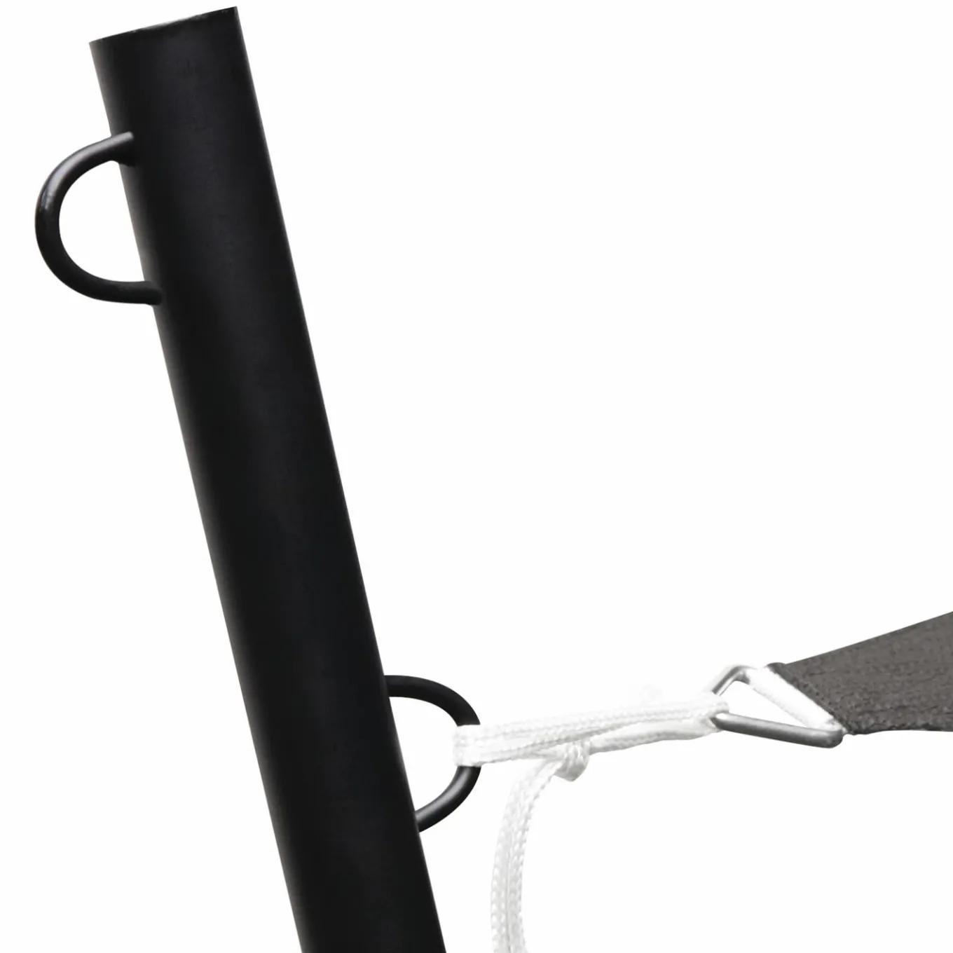 IDMarket Poteau pour toile ombrage en acier noir 220 cm* Voiles D'Ombrage