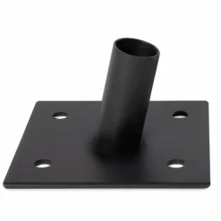 IDMarket Poteau pour toile ombrage en acier noir 220 cm* Voiles D'Ombrage