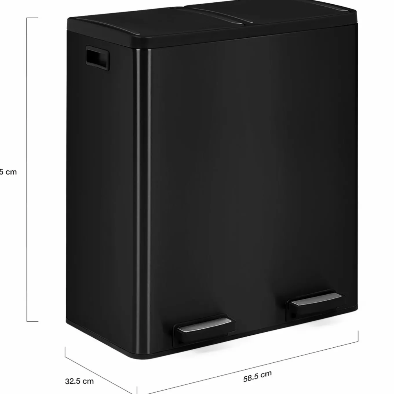 IDMarket Poubelle de cuisine 2x30L seaux amovibles avec pédales* Rangement Et Accessoires|Cuisine Complète