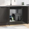 IDMarket Poubelle tri sélectif 3 compartiments encastrable amoviles 1x15L + 2x8L* Cuisines Aménagées|Dessertes Et Éléments De Cuisine