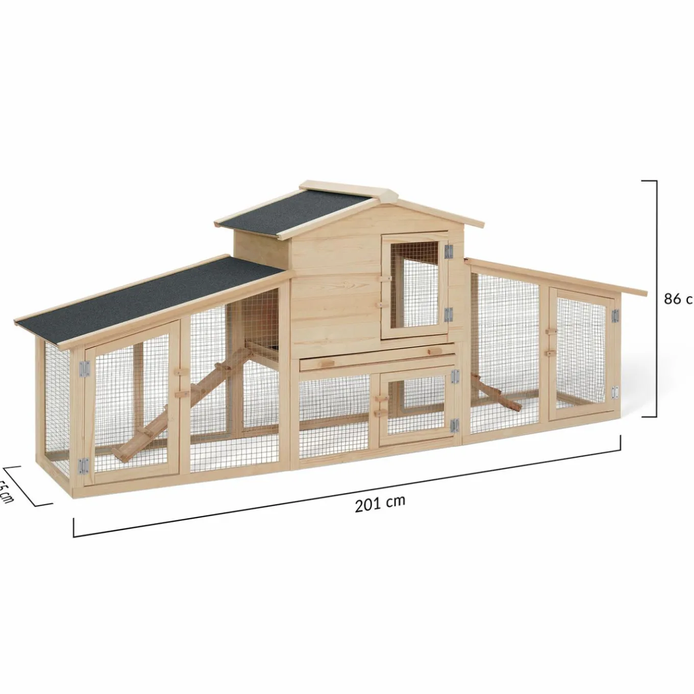 IDMarket Poulailler clapier XXL* Poulaillers