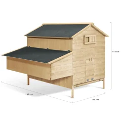 IDMarket Poulailler XXL avec pondoir* Poulaillers