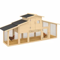 IDMarket Poulailler XXL en bois avec pondoir* Poulaillers|Accessoires Animaux