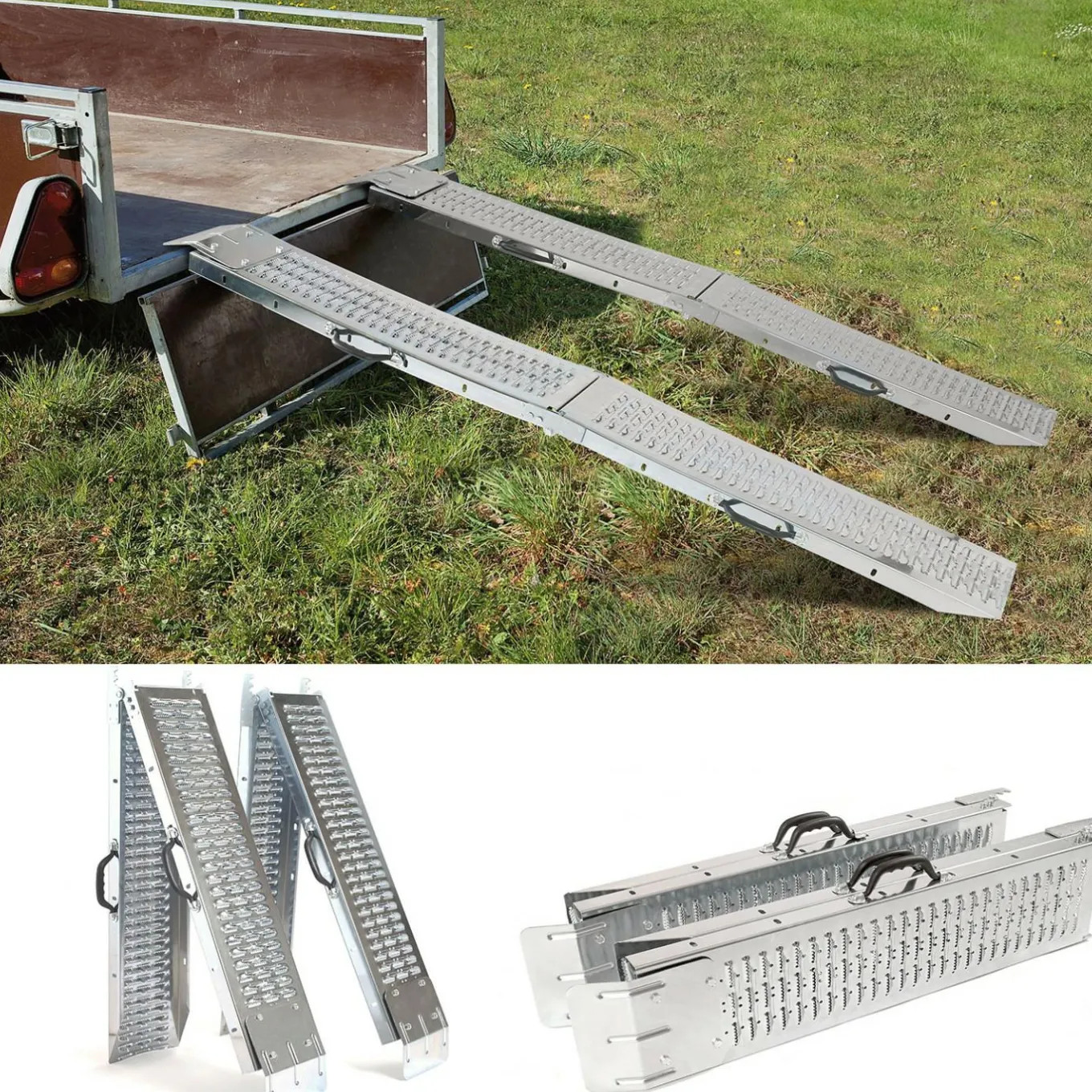 IDMarket Rampes de chargement pliables* Outillage Et Accessoires Bricolage|Meubles Bricolage Et Rayonnage