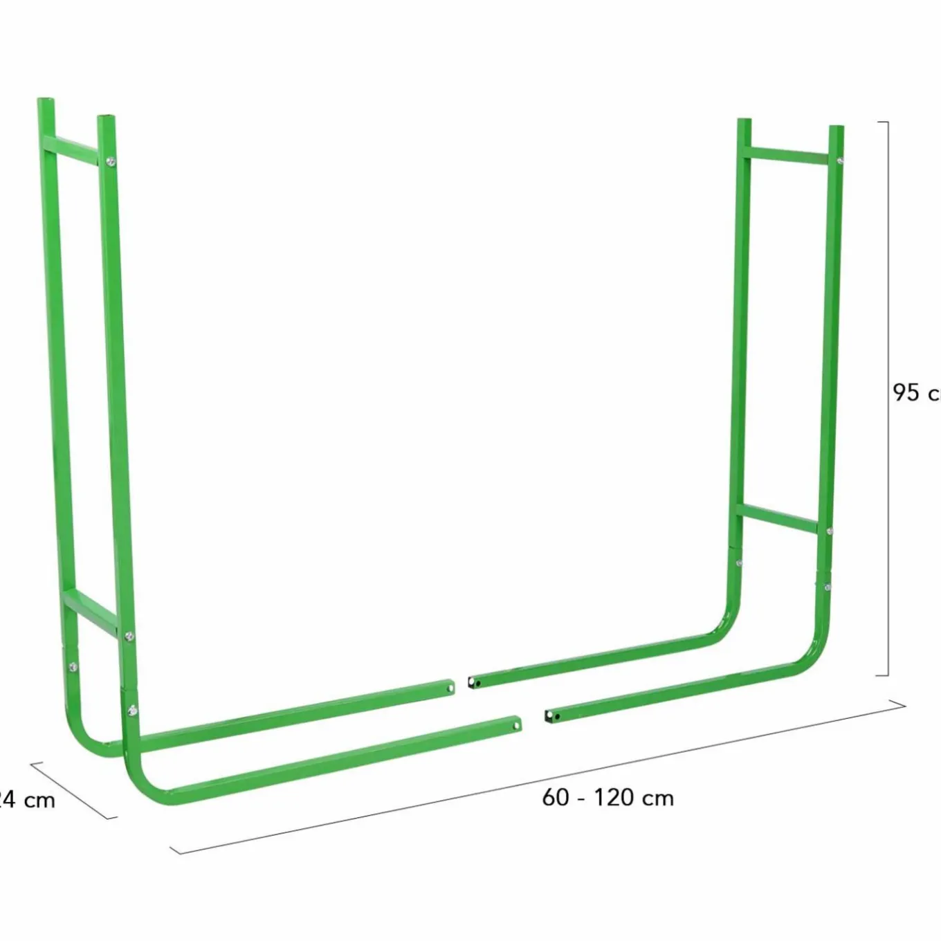 IDMarket Range bûches extérieur* Stockage Du Bois