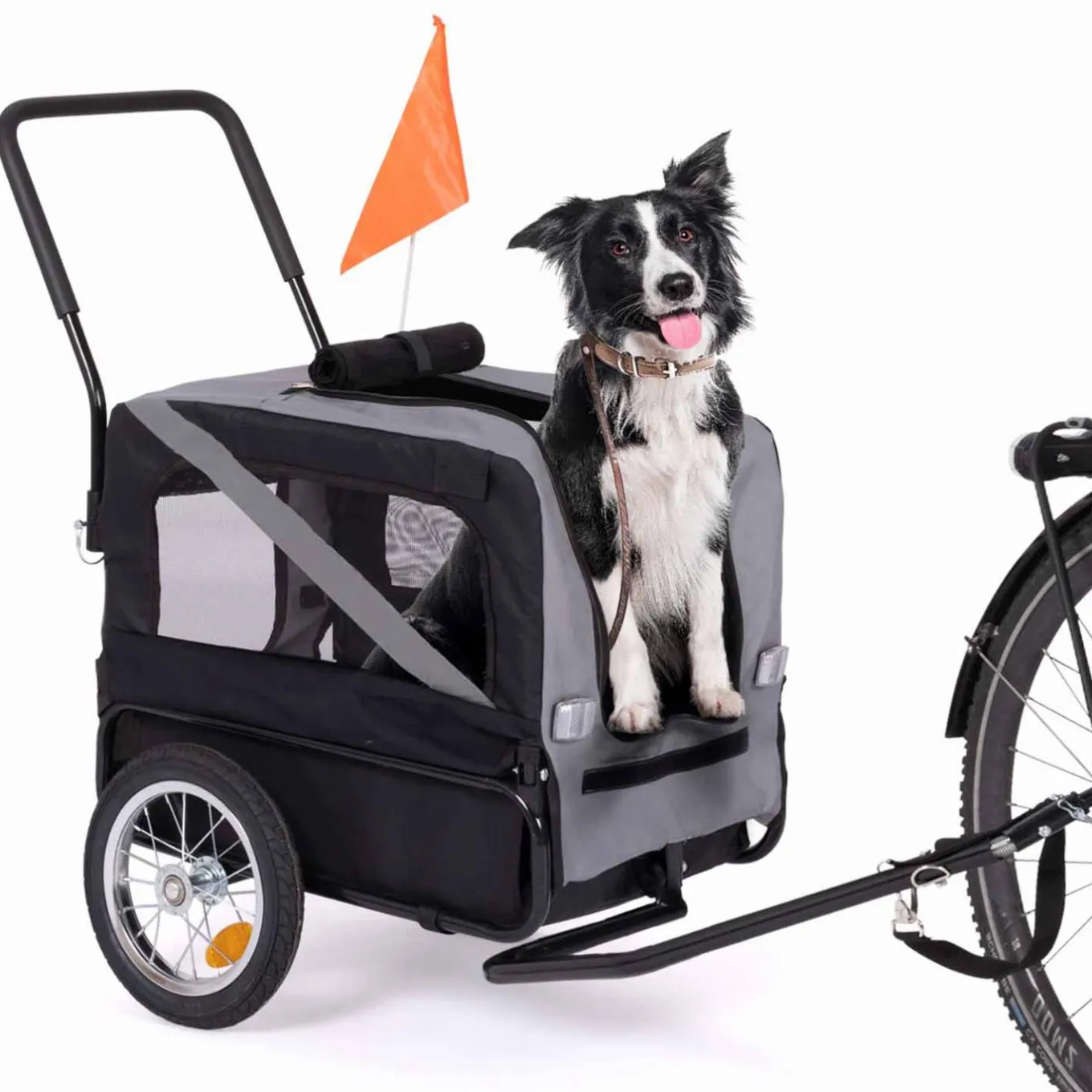 IDMarket Remorque à vélo pour chien avec réflecteurs* Accessoires Animaux|Niches Et Chenils