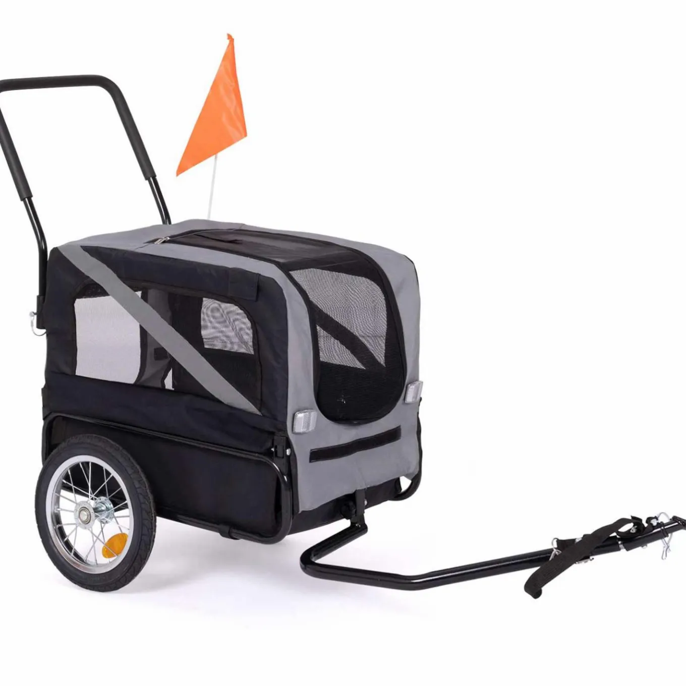 IDMarket Remorque à vélo pour chien avec réflecteurs* Accessoires Animaux|Niches Et Chenils