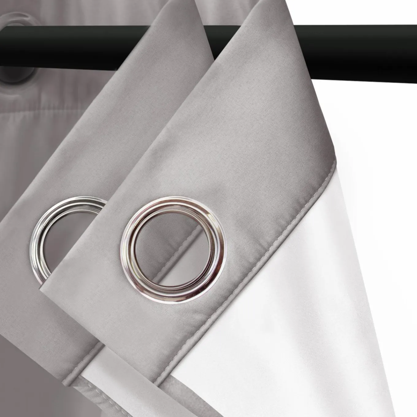 IDMarket Rideaux occultants thermiques gris clair* Accessoires Anti-Froid|Rideaux