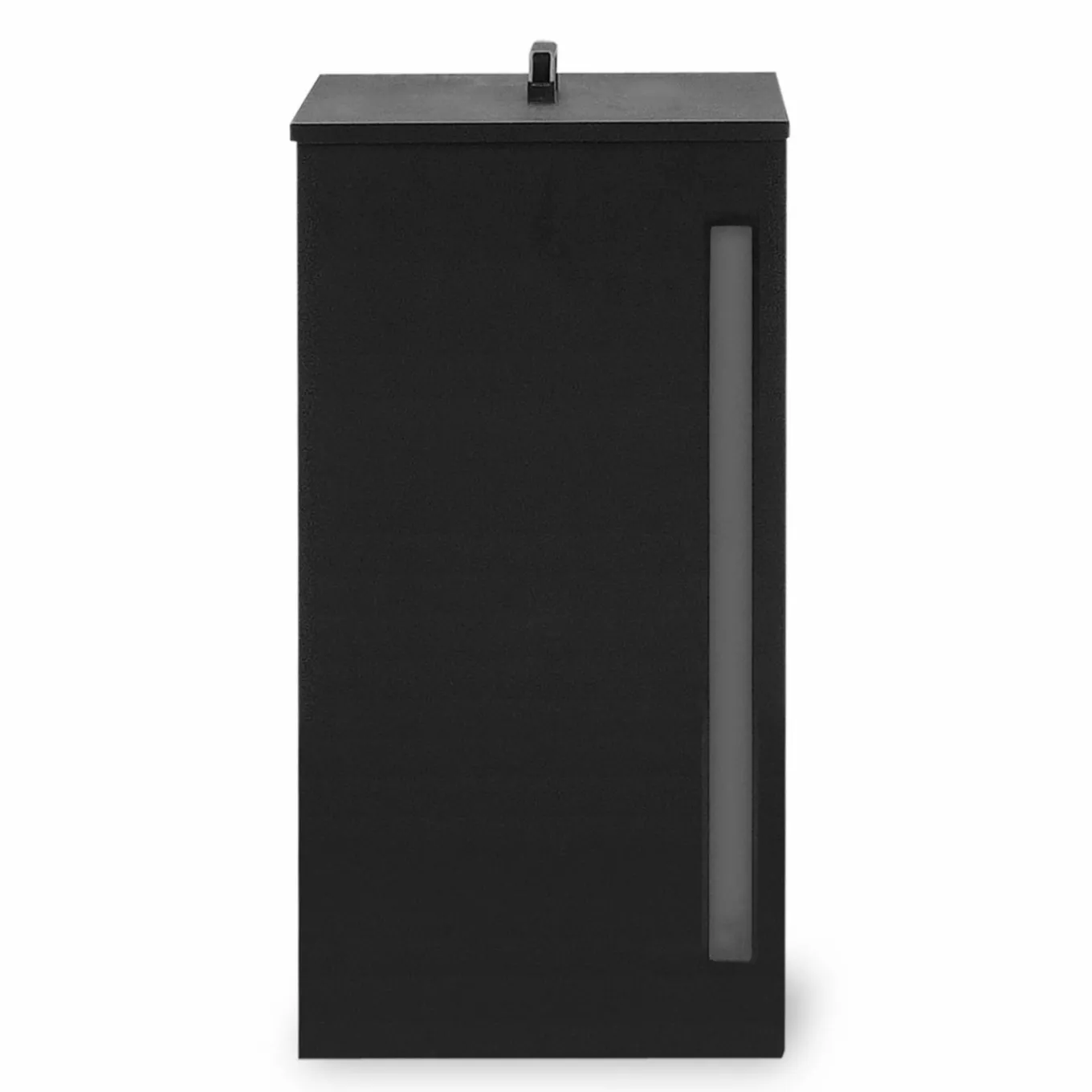 IDMarket Réservoir à granulés / pellets 4 roulettes avec tamis 30kg noir* Accessoires Cheminée