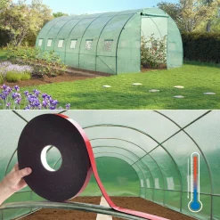 IDMarket Ruban mousse adhésif 25m* Bâches Pour Serres Et Accessoires