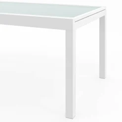 IDMarket Salon de jardin avec table extensible 135-270 cm et 12 chaises empilables blanc et beige* Salons De Jardin