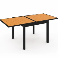 IDMarket Salon de jardin avec table bois et noir + 8 chaises* Salons De Jardin