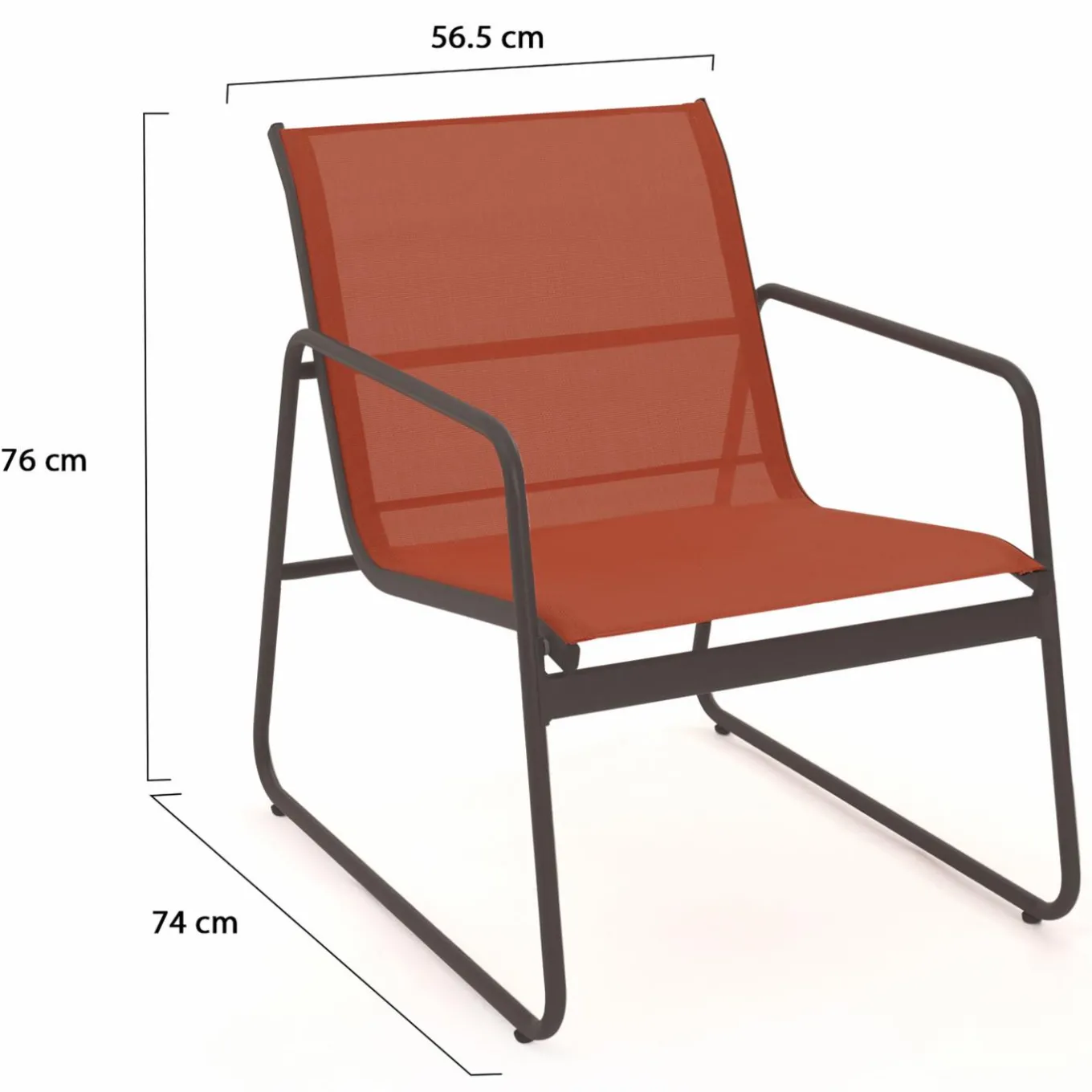 IDMarket Salon de jardin bas 6 places terracotta* Salons De Jardin