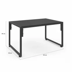 IDMarket Salon de jardin bas 6 places en acier coloris gris anthracite* Salons De Jardin