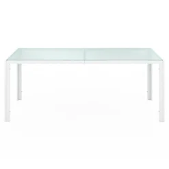 IDMarket Salon de jardin blanc et beige table 190 cm et 8 chaises empilables* Salons De Jardin