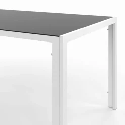 IDMarket Salon de jardin blanc et gris avec 8 chaises empilables* Salons De Jardin