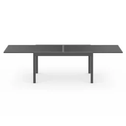 IDMarket Salon de jardin gris anthracite avec table extensible et 12 chaises* Salons De Jardin