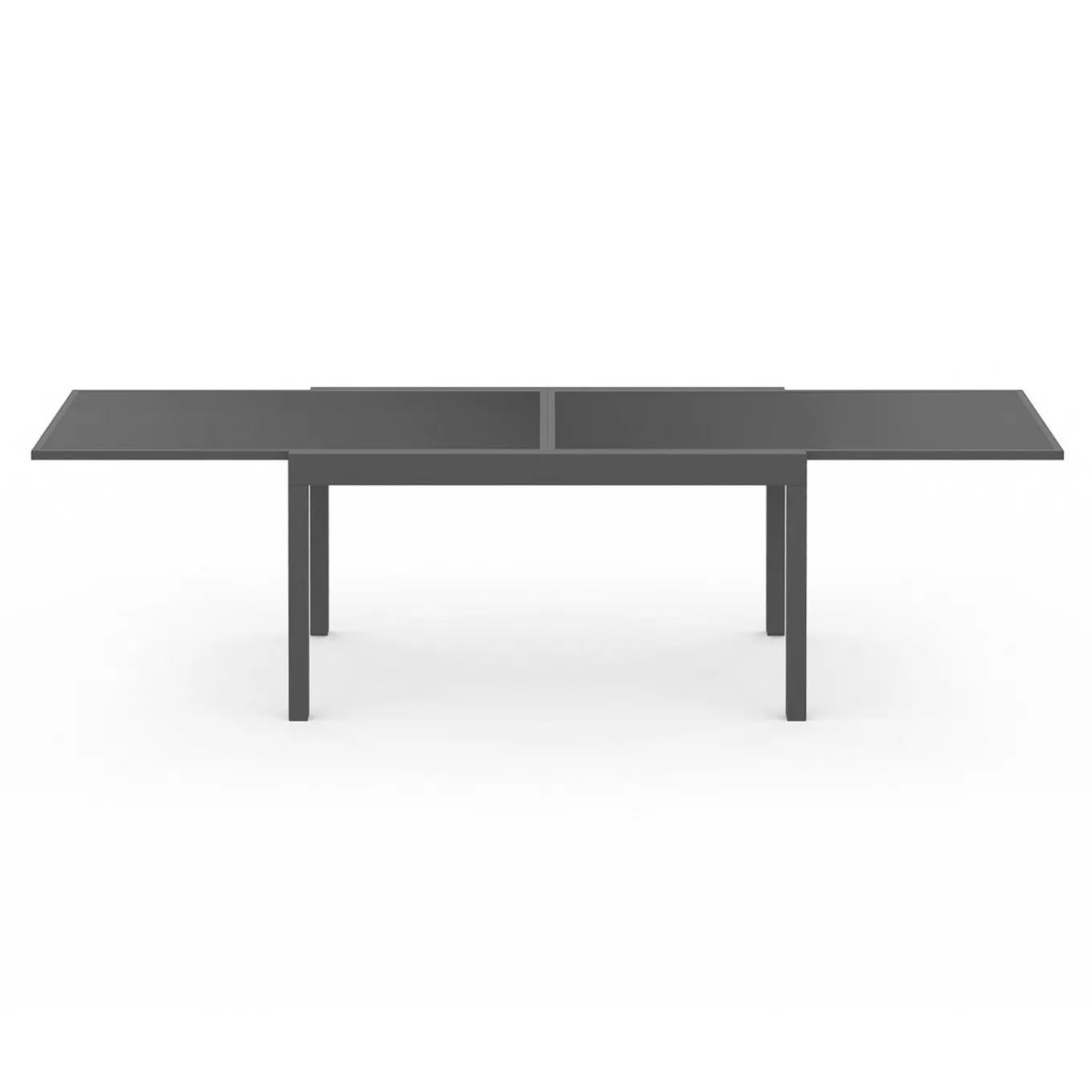 IDMarket Salon de jardin gris anthracite avec table extensible et 12 chaises* Salons De Jardin