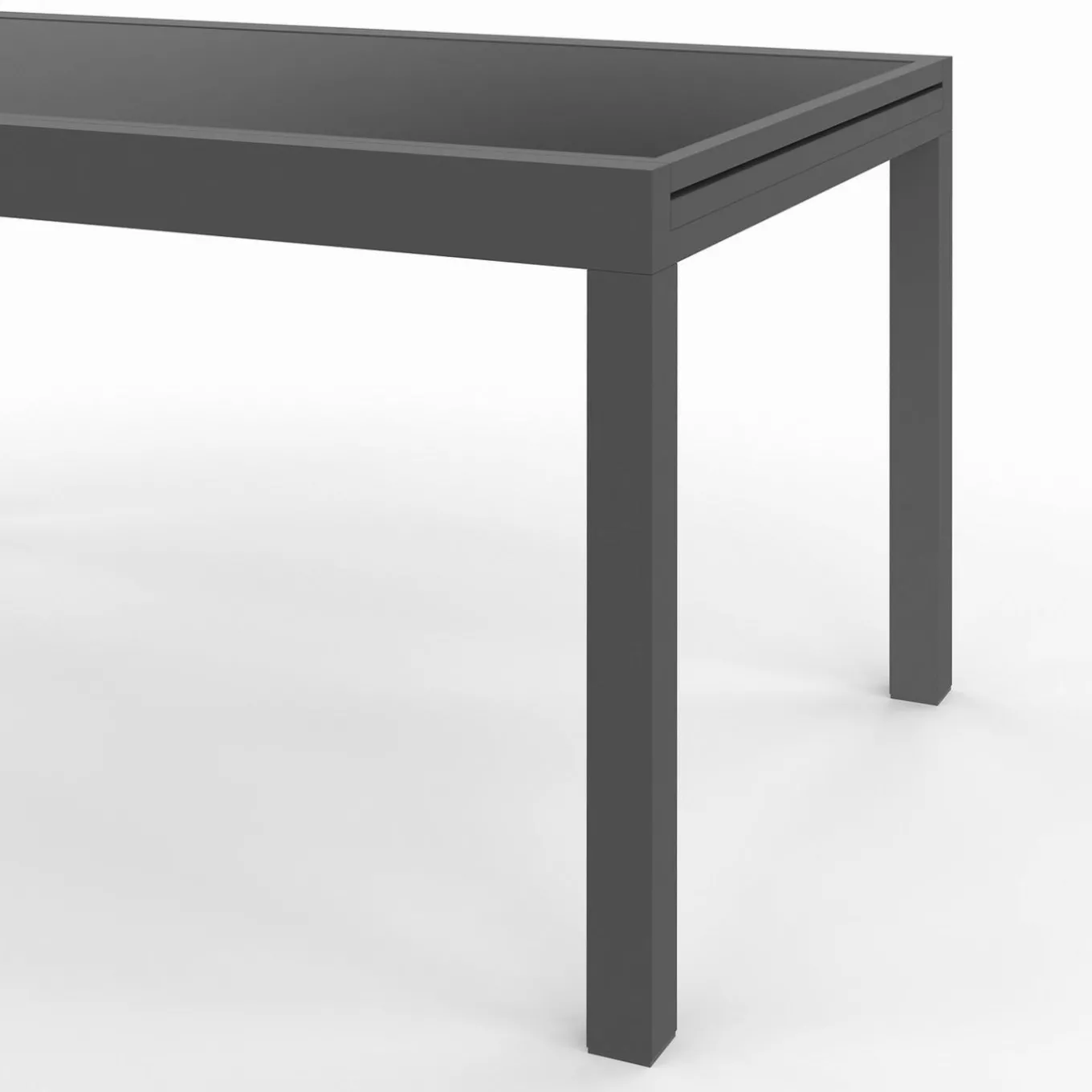 IDMarket Salon de jardin gris anthracite avec table extensible et 12 chaises* Salons De Jardin