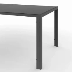 IDMarket Salon de jardin mix color bleu, gris et noir table 190 cm et 8 chaises empilables* Salons De Jardin