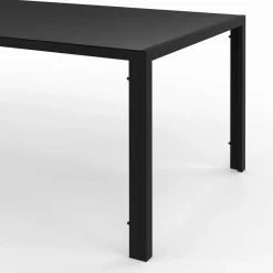 IDMarket Salon de jardin noir table 190 cm et 8 chaises empilables* Salons De Jardin