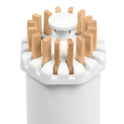 IDMarket Séchoir à linge à rayons rotatif et pliable blanc et bois* Séchoirs À Linge