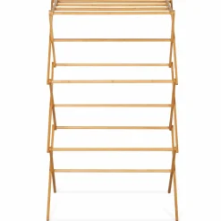 IDMarket Séchoir à linge accordéon en bambou* Séchoirs À Linge