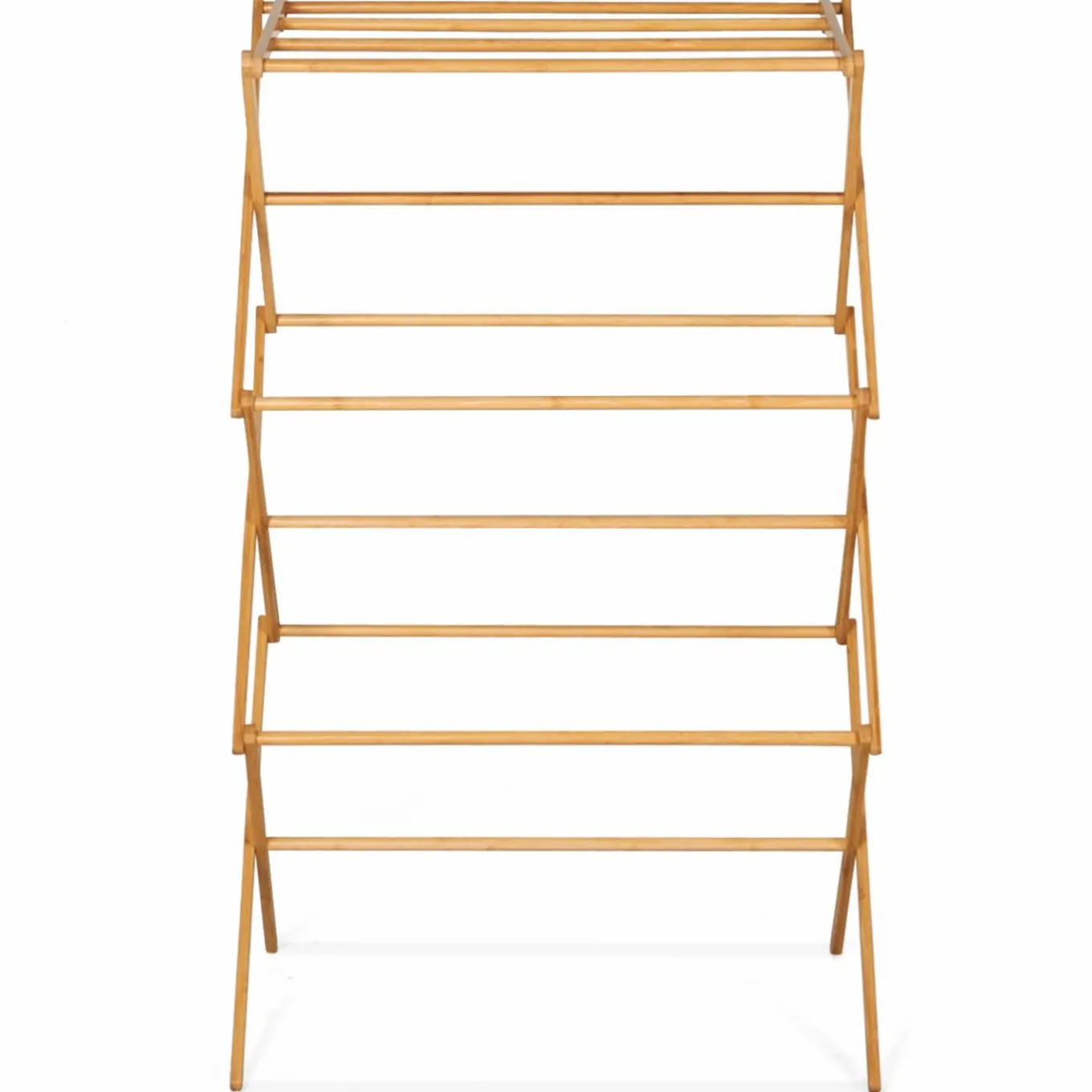 IDMarket Séchoir à linge accordéon en bambou* Séchoirs À Linge