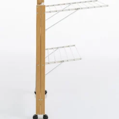 IDMarket Séchoir design imitation bois pliable* Séchoirs À Linge