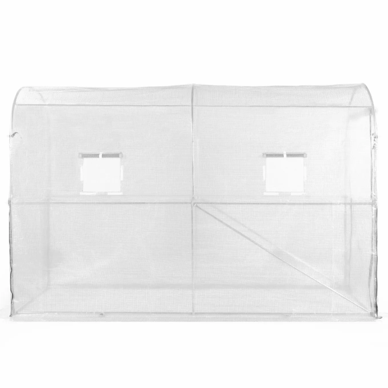 IDMarket Serre à tomates 3 m² 3 x 1 x 2 m blanche* Serres À Tomates Et Équipement Du Potager|Serres