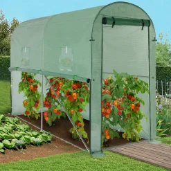 IDMarket Serre à tomates 3 m² 3x1x2m* Serres À Tomates Et Équipement Du Potager|Serres
