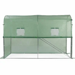 IDMarket Serre à tomates 3 m² 3x1x2m* Serres À Tomates Et Équipement Du Potager|Serres