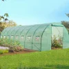 IDMarket Serre de jardin 24 m² tunnel 8x3 m* Serres Tunnel|Serres