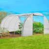 IDMarket Serre de jardin blanche 12 m² 4x3 m* Serres Tunnel|Serres