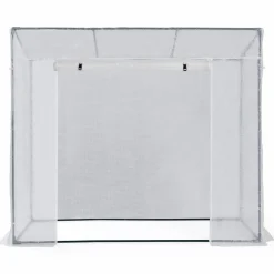 IDMarket Serre de jardin blanche avec porte et fenêtres relevables* Serres À Tomates Et Équipement Du Potager|Serres