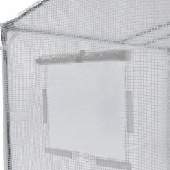 IDMarket Serre de jardin blanche avec porte et fenêtres relevables* Serres À Tomates Et Équipement Du Potager|Serres