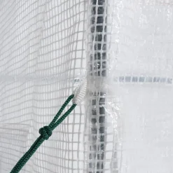 IDMarket Serre de jardin blanche avec porte et fenêtres relevables* Serres À Tomates Et Équipement Du Potager|Serres