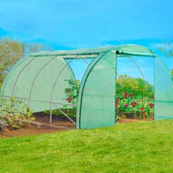 IDMarket Serre de jardin verte 12 m² 4x3 m* Serres Tunnel|Serres