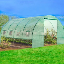 IDMarket Serre de jardin verte 12 m² 4x3 m* Serres Tunnel|Serres