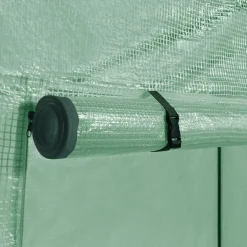 IDMarket Serre de jardin verte avec porte et fenêtres relevables* Serres À Tomates Et Équipement Du Potager|Serres