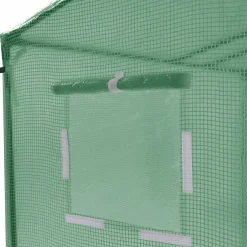 IDMarket Serre de jardin verte avec porte et fenêtres relevables* Serres À Tomates Et Équipement Du Potager|Serres