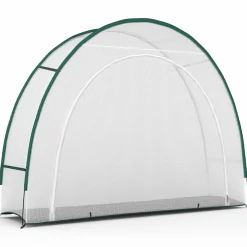 IDMarket Serre d'hivernage balcon et terrasse 300x80x220 cm en demi lune* Serres|Protection Du Jardin